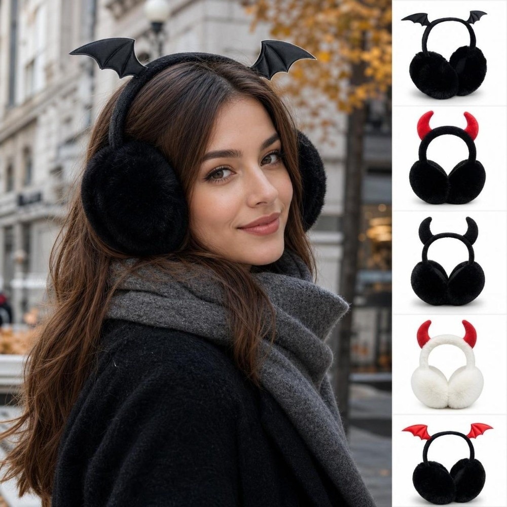 Earmuffs Foldable - Orejeras Plegables Góticas con Alas de